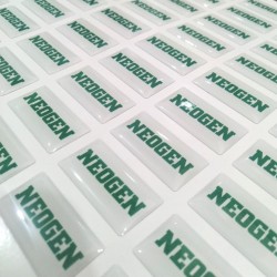 Etiquetas Adesivas Resinadas 3x1 cm - Lote 100 Unidades